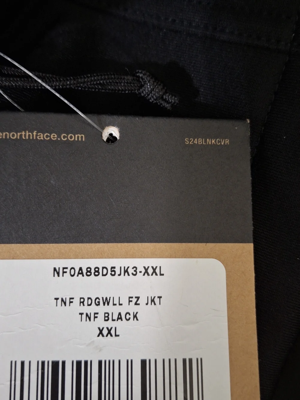 The North Face Black Softshell Jacket with Quadd Logo, Size XXL